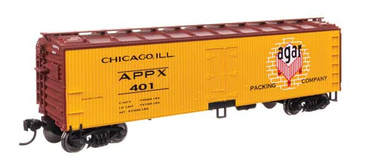Walthers Mainline 910-41301 HO Scale 40' Wood Reefer RTR Agar #401