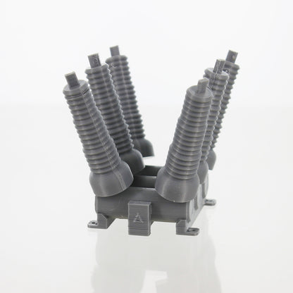 3D To Scale 50-446-GY 1/50 Substation Circuit Breaker, Grey
