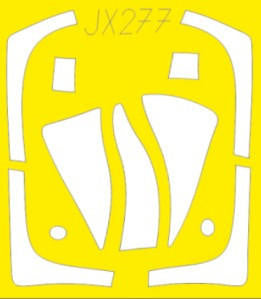 Eduard JX277 1/32 Mask F-100C for TRP Canopy Mask Set