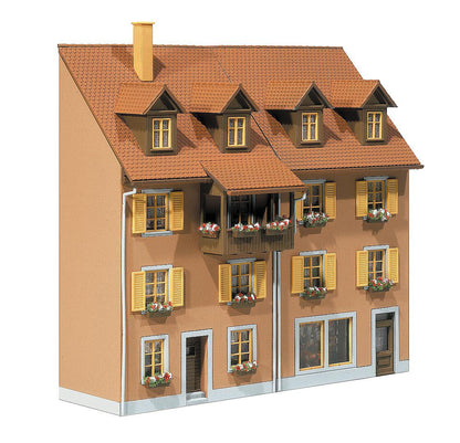 Faller 130432 HO Scale 2 Relief Houses (Beige) Model Kit