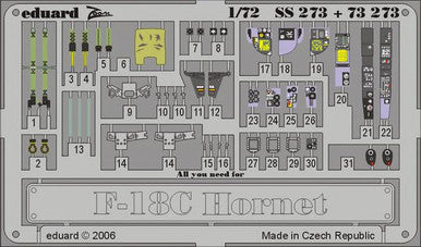Eduard SS273 1/72 F-18C Hornet Detail Set
