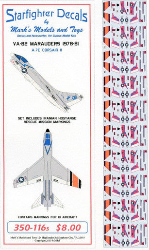 Starfighter Decals 350116s 1/350 - VA-82 Marauders 1978-1981