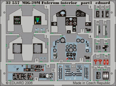 Eduard 32557 1/32 Fulcrum Interior for TRP (Pre-Painted)