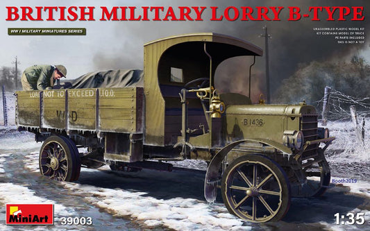 Miniart Models 39003 1/35 WWI British Military Lorry B-Type Truck