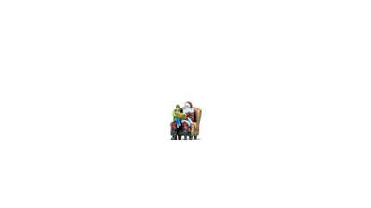 Noch 10702 HO Scale Santa Claus and Boy on Lap - Color 3D Print