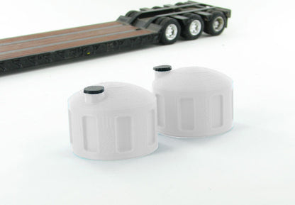 3D To Scale 50-325-WT 1/50 Bulk Fluid Tank, 2 Pack, White