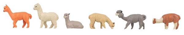 Faller 151929 HO Scale Alpacas -- pkg(6)