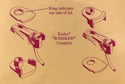 Kadee 252 HO Scale #252 Small Snap-Together Draft Gear Box -- 10 Pair