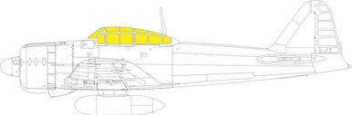 Eduard EX821 1/48 Mask A-6M2 TFace Canopy Mask Set for EDU