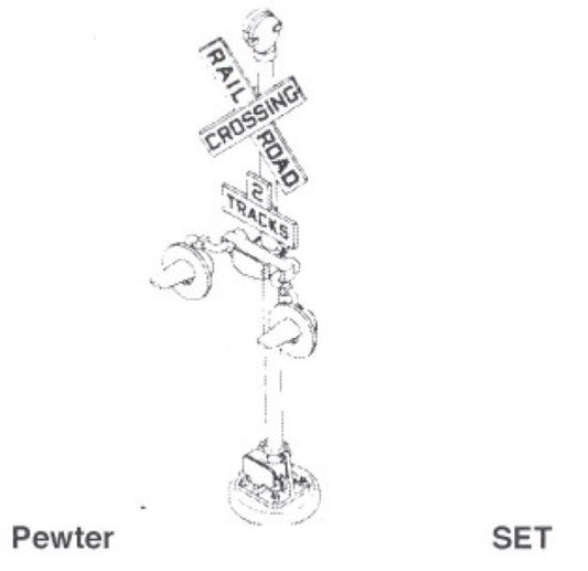 Details West 913 HO Grade Crossing Signal Set