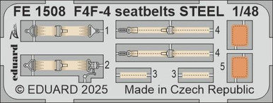 Eduard FE1508 1/48 Seatbelts STEEL Zoom Set for ACADEMY Kit