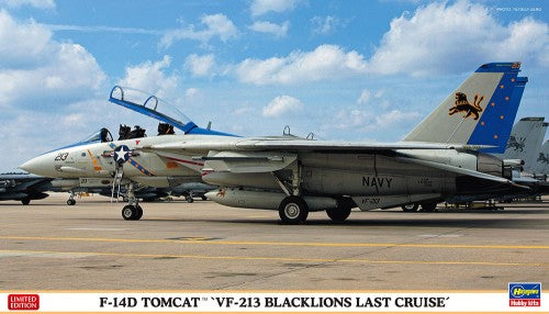 Hasegawa 2406 1/72 F14D Tomcat VF213 Blacklions Last Cruise Fighter (Ltd Edition