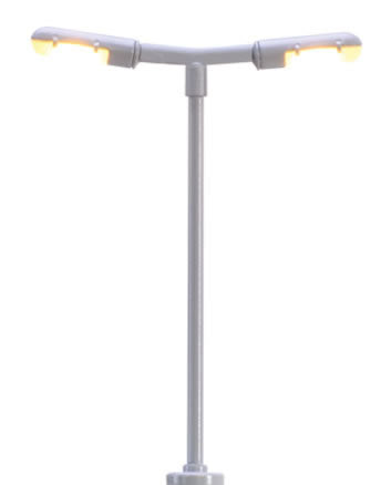 Brawa 83002 N Scale double Platform LED Light with Plug and Base
