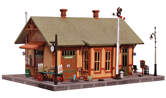 Woodland Scenics 5207 N Scale Woodland Station - Landmark Structures(R) -- Kit