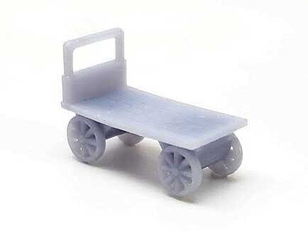 All Scale Miniatures 1600985 N Scale Luggage Carts -- Unpainted 3D Printed (5)
