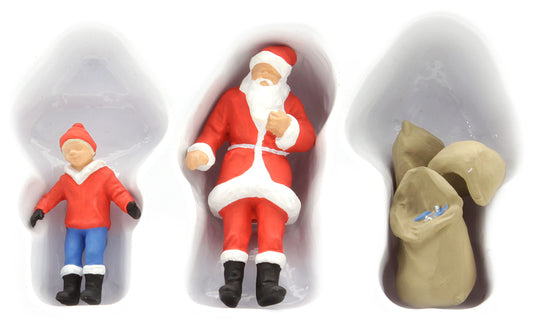Preiser 65335 O Scale Santa Claus & Child Figure Set