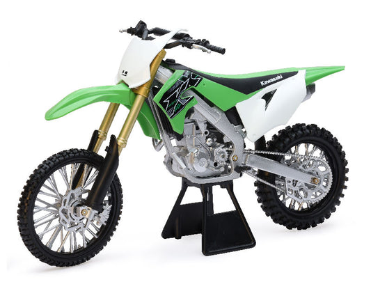 New Ray 49653 1/6 2019 Kawasaki KX450F Dirt Bike, Green and White