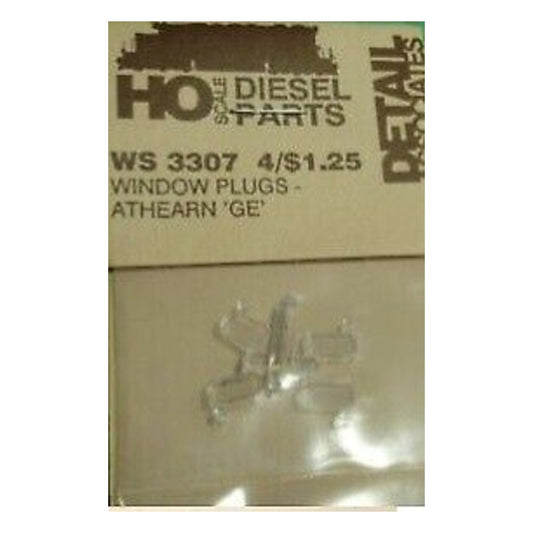 Detail Associates 3307 HO Scale Window Plugs -- For Athearn GE