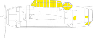 Eduard EX820 1/48 Mask TBF1C TFace Canopy Mask Set for ACY