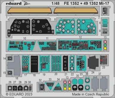 Eduard FE1352 1/48 Mi-17 for AMK Photo Etch Detail Set