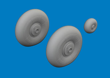 Eduard 6481163 1/48 Beaufighter Mk.VI Wheels Brassin for REVELL