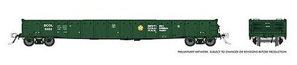 Rapido Trains 50047 HO Scale Bc Rail 52'6" Gondola 6-Pack
