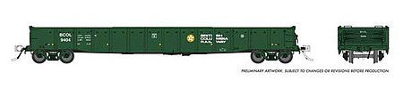 Rapido Trains 50047 HO Scale Bc Rail 52'6" Gondola 6-Pack
