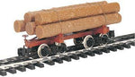 Bachmann 98490 G Scale Thomas & Friends Skeleton Log Car with Logs