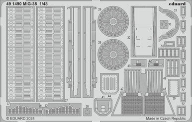 Eduard 491490 1/48 MiG-35 Photo Etched Set for HOBBY BOSS