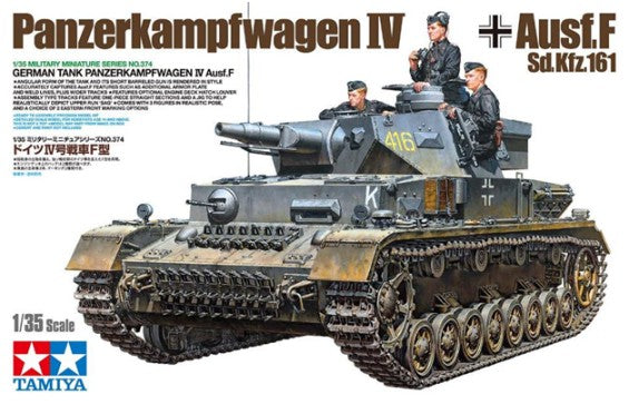 Tamiya 35374 1/35 German PzKpfw IV Ausf F SdKfz 161 Tank
