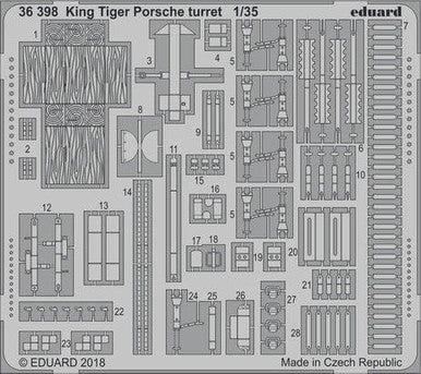 Eduard BIG3594 1/35 Big Ed King Tiger Porsche for Meng