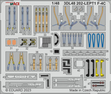 Eduard 3DL48202 1/48 F-4C Space for HOBBY 2000 / ACADEMY