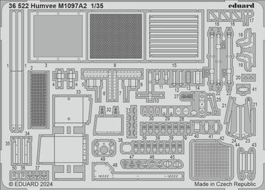Eduard 36522 1/35 Humvee M1097A2 Photo Etch Set for ICM