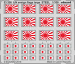 Eduard 53208 1/350 IJN Ensign Flags Steel (Pre-Painted)