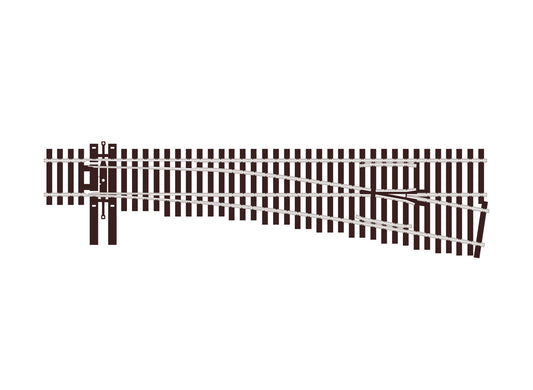 Peco SL-U8361 HO Scale North American-Style Code 83 #6 Turnout