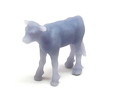 All Scale Miniatures 1600978 N Scale Calves -- Unpainted 3D Printed (5)