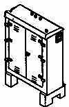 Details West EC-902 HO Scale Electric Relay Cabinets -- 2-Door