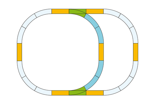 Piko 35302 G Scale Double Oval Track Set