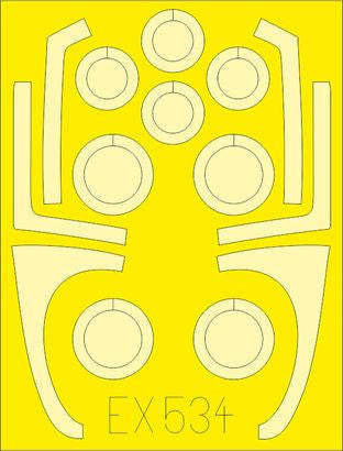 Eduard EX534 1/48 Mask F/A-18C for Kinetic Canopy Mask Set