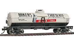 Walthers Trainline 931-1615 HO 40' Tank Car - Baker's Chocolate #31057