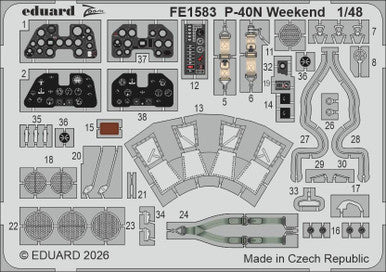 Eduard FE1583 1/48 Zoom Set P-40N Weekend for Eduard Zoom Set
