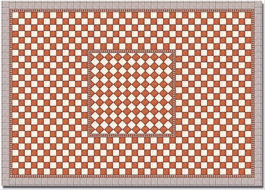 Busch 7413 HO Scale Antique Flagstone Plaza Sheets (2)