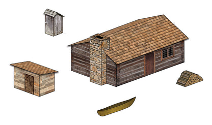 Woodland Scenics SP4239 All Scale Cabin Kit