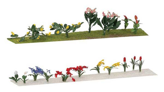 Faller 181293 HO Scale Flower Garden -- 18 Blooming Flowers
