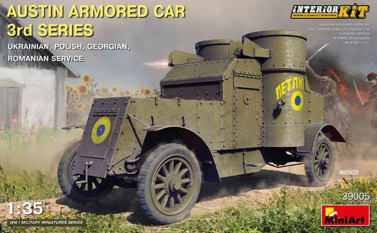 Miniart Models 39005 1/35 WWI Austin 3rd Series Armored Car w/Full Interior