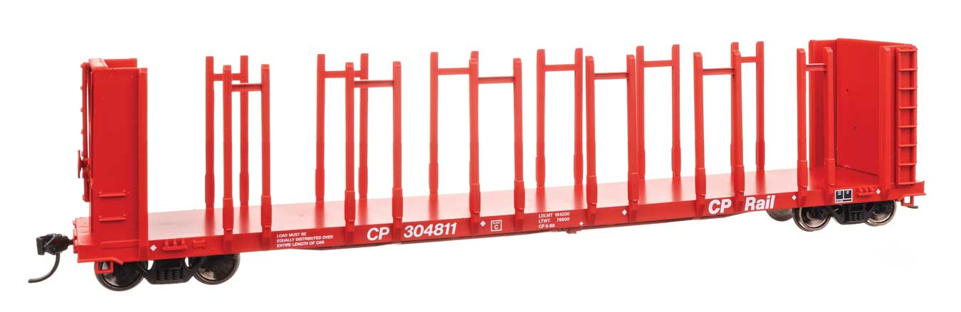 Walthers Mainline 50804 HO Scale 63' Pulpwood Flatcar - Ready to Run -- Canadian