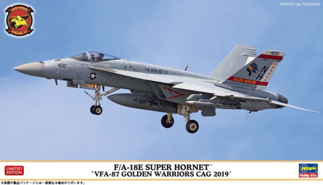 Hasegawa 2417 1/72 F/A18E Super Hornet VFA87 Golden Warriors CAG 2019 Fighter (L