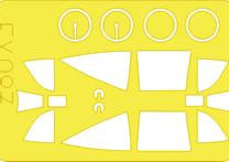 Eduard EX087 1/48 Mask Ki-44 Tojo for Hasegawa Canopy Mask Set