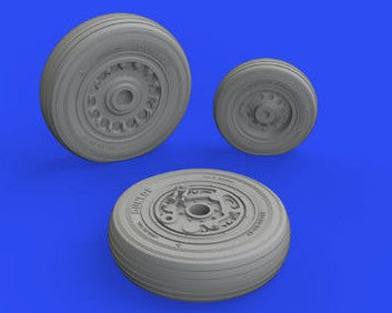 Eduard 648814 1/48 Aircraft- Buccaneer S2C/D Wheels for ARX (Mask & Resin)