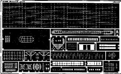 Eduard 53002 1/350 Bismarck for TAM Photo Etch Detail Set